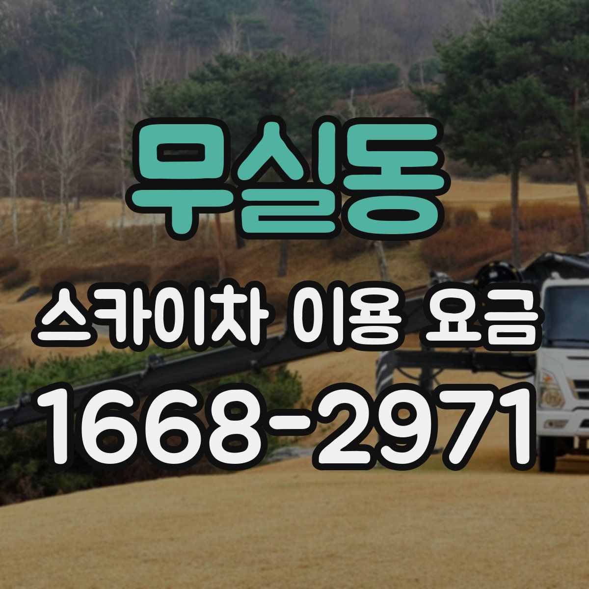 무실동 스카이차 이용 요금