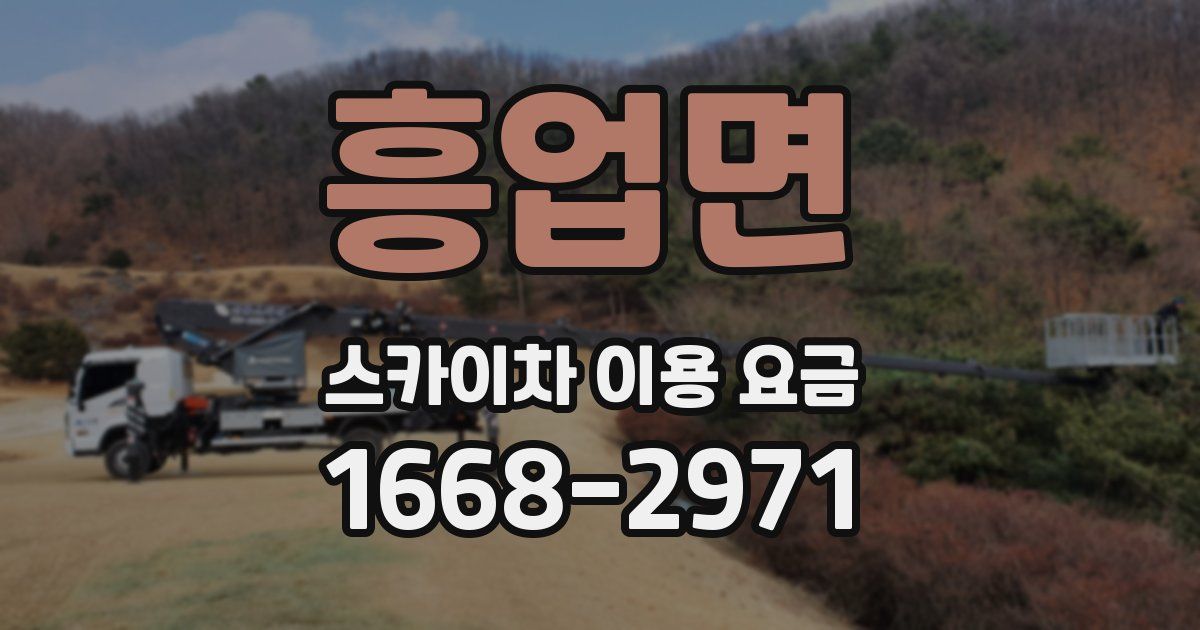 흥업면 스카이차 이용 요금