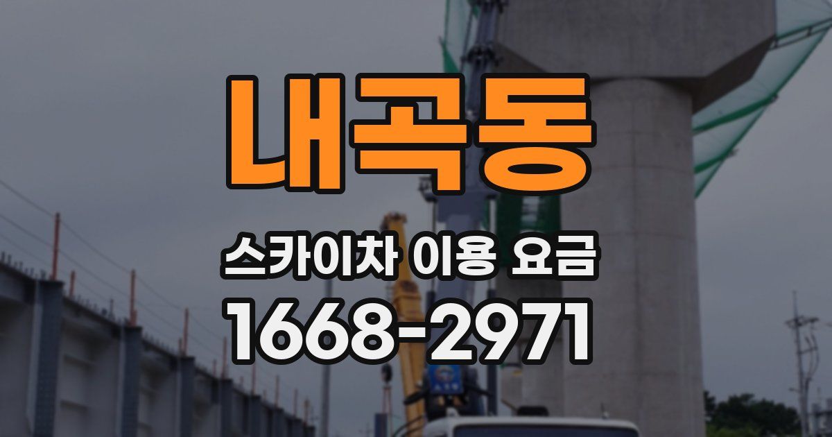 내곡동 스카이차 이용 요금