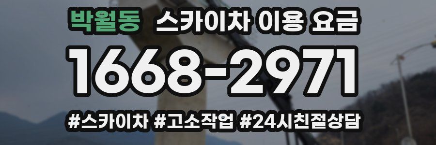 박월동 스카이차 이용 요금