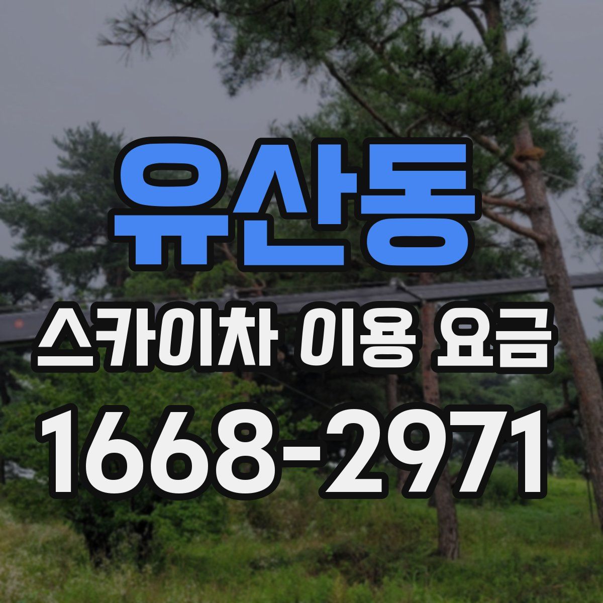 유산동 스카이차 이용 요금