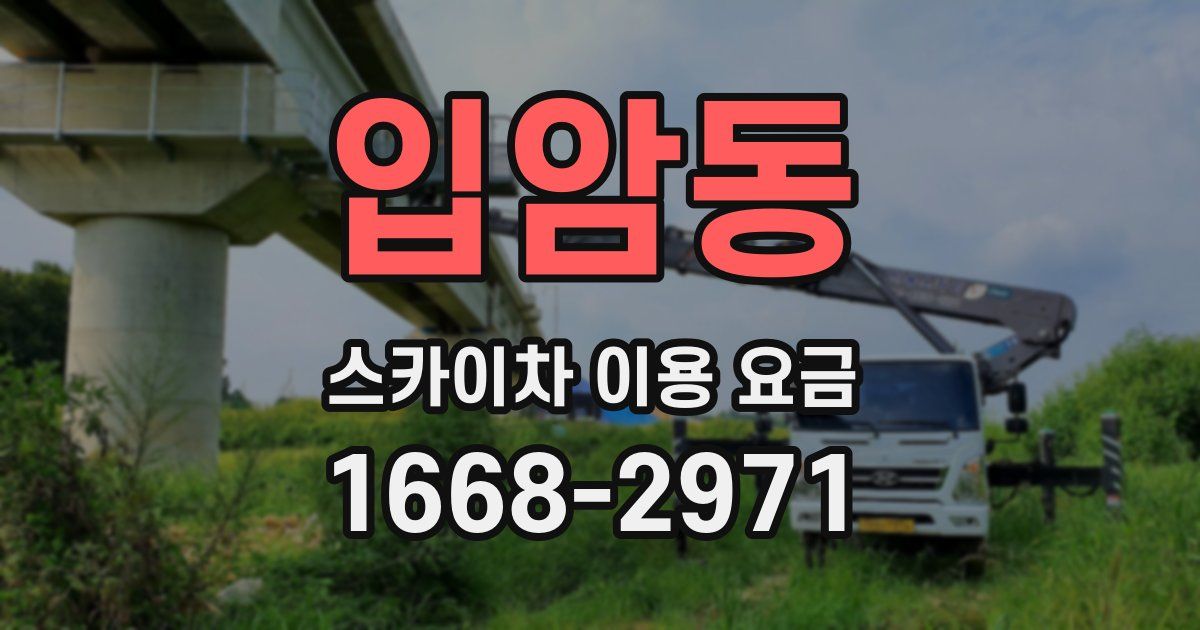 입암동 스카이차 이용 요금