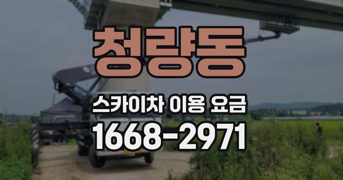 청량동 스카이차 이용 요금
