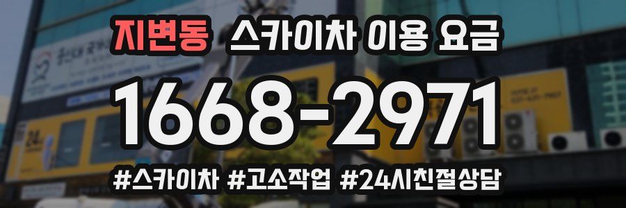 지변동 스카이차 이용 요금
