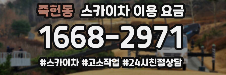 죽헌동 스카이차 이용 요금