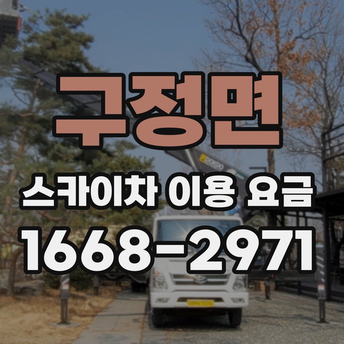 구정면 스카이차 이용 요금