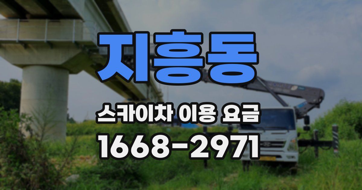지흥동 스카이차 이용 요금