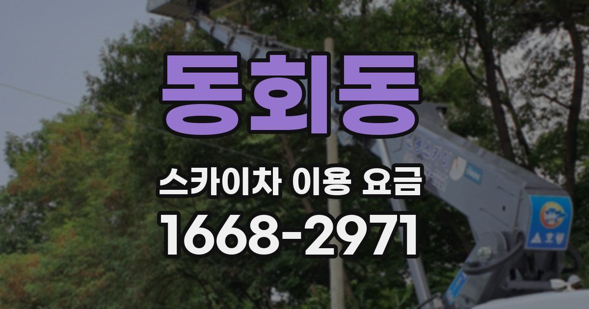 동회동 스카이차 이용 요금