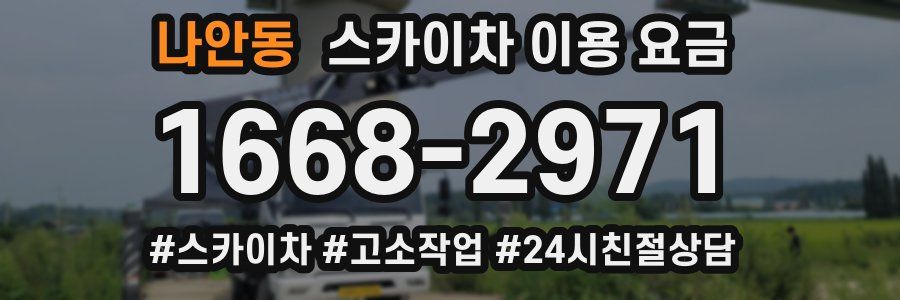 나안동 스카이차 이용 요금