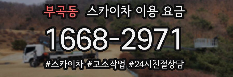 부곡동 스카이차 이용 요금
