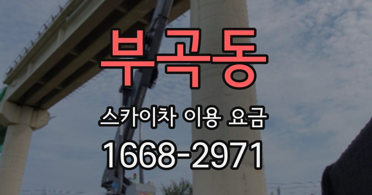 부곡동 스카이차 이용 요금