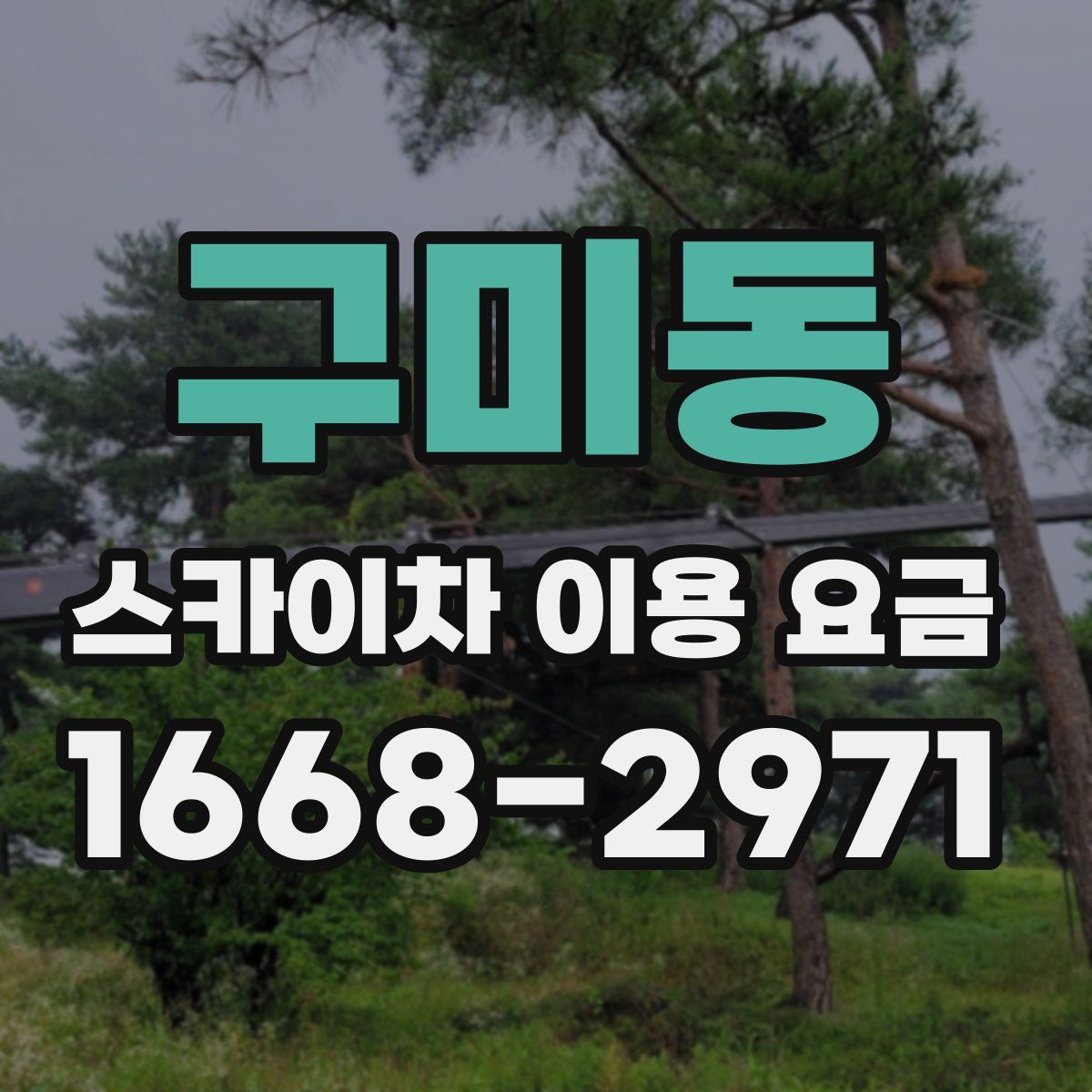 구미동 스카이차 이용 요금