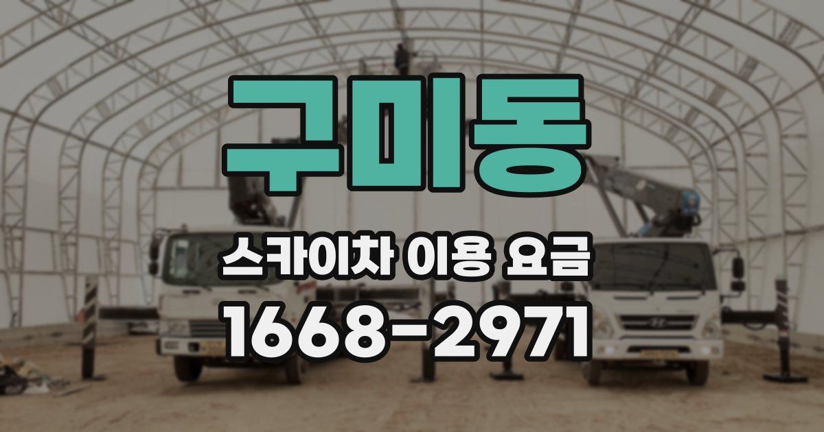 구미동 스카이차 이용 요금