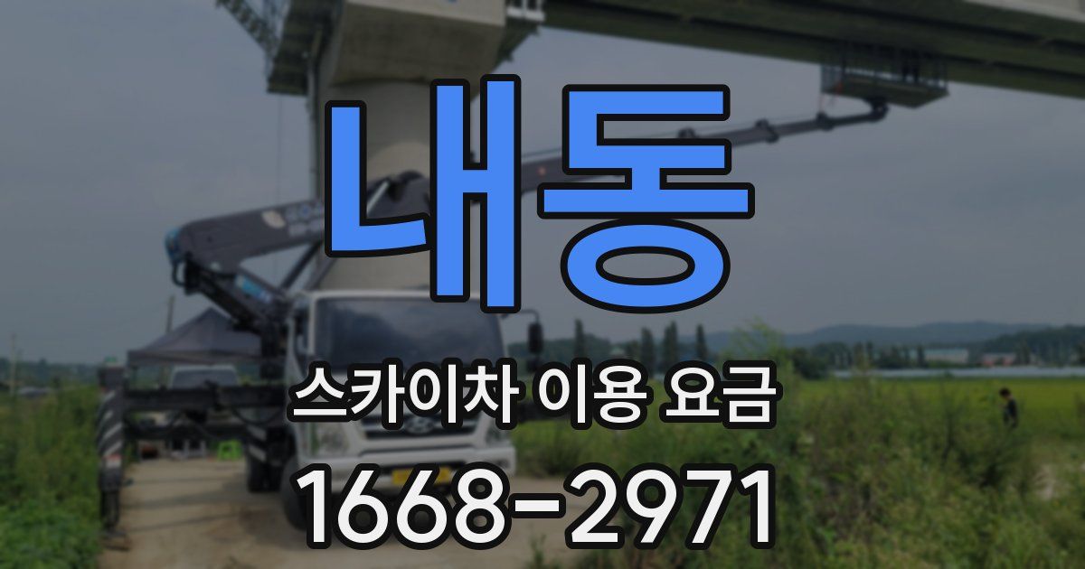 내동 스카이차 이용 요금