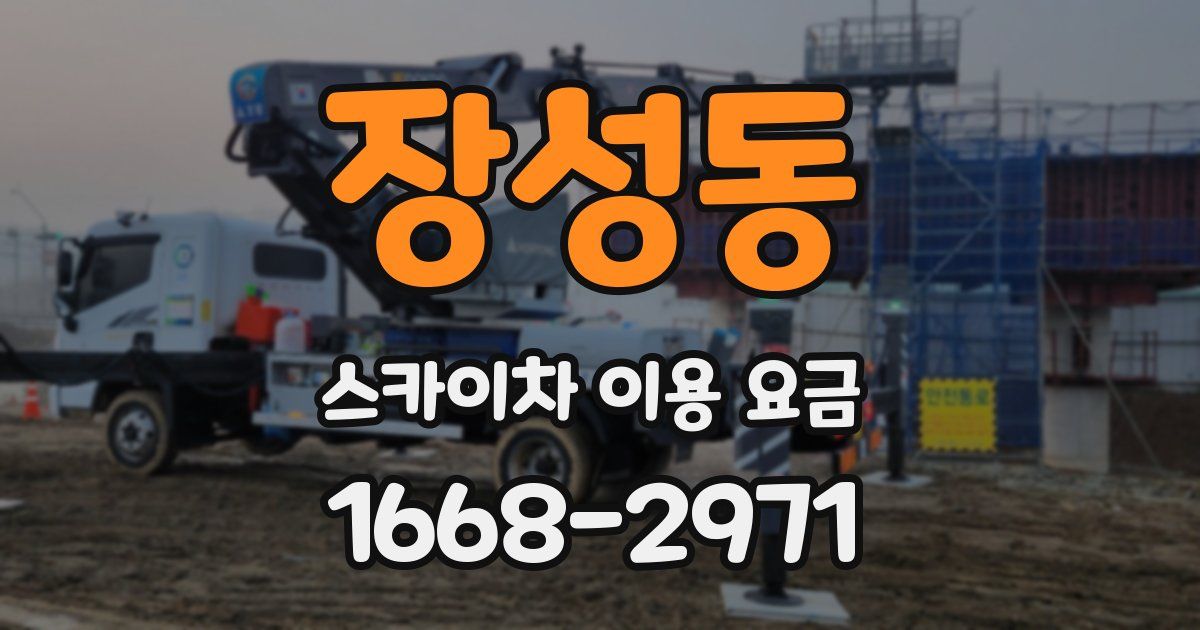 장성동 스카이차 이용 요금