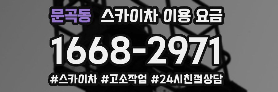 문곡동 스카이차 이용 요금