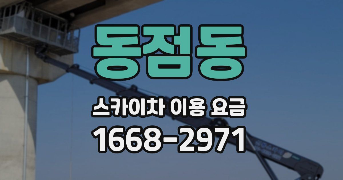 동점동 스카이차 이용 요금
