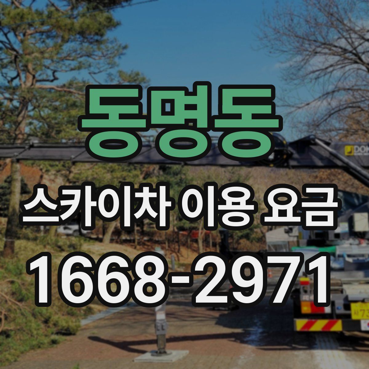 동명동 스카이차 이용 요금