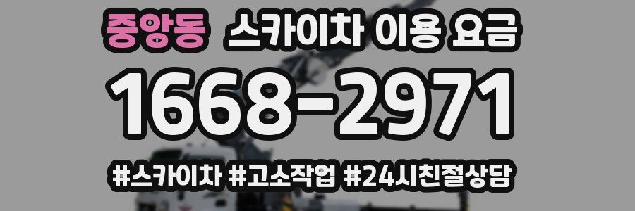 중앙동 스카이차 이용 요금