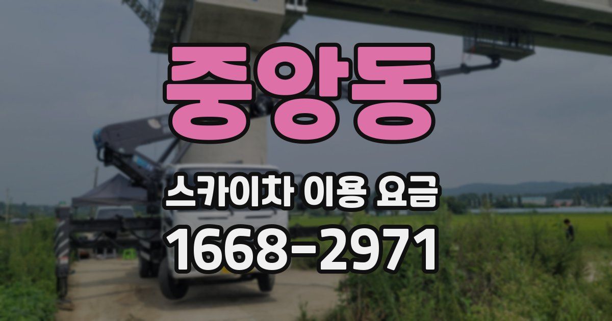 중앙동 스카이차 이용 요금
