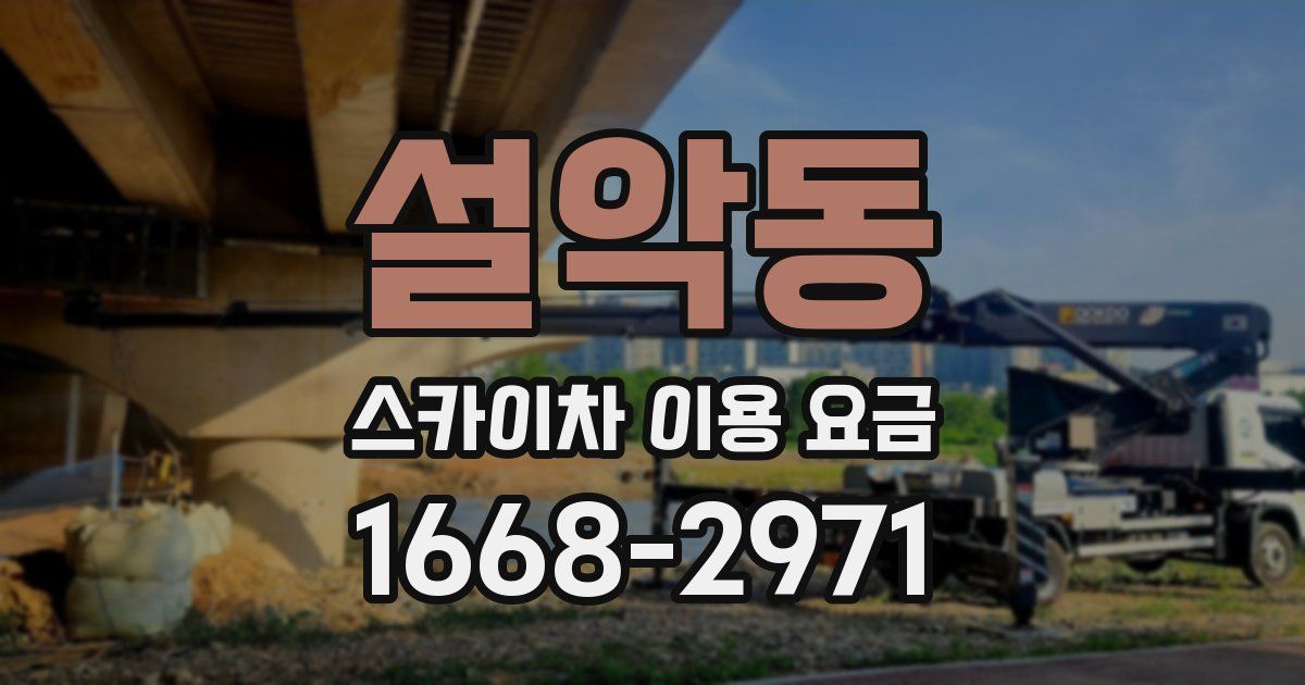 설악동 스카이차 이용 요금