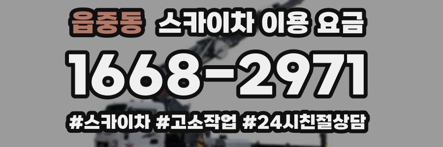 읍중동 스카이차 이용 요금