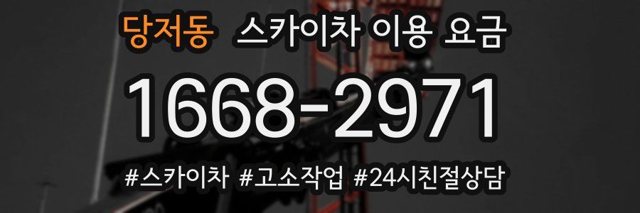 당저동 스카이차 이용 요금