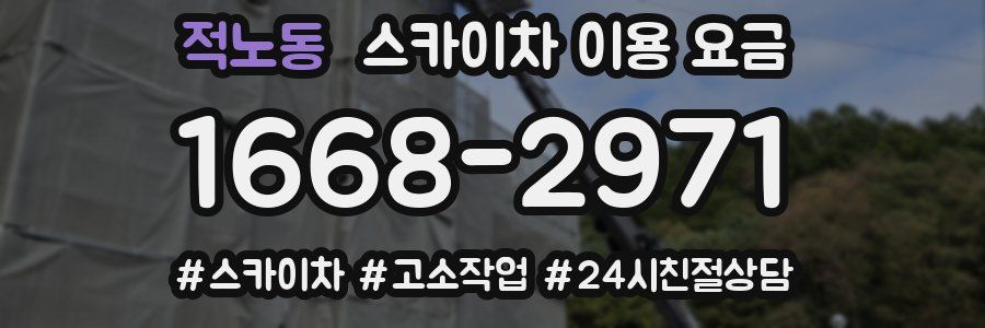 적노동 스카이차 이용 요금