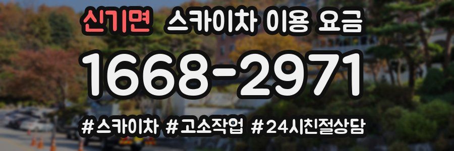 신기면 스카이차 이용 요금
