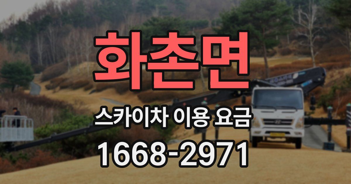 화촌면 스카이차 이용 요금