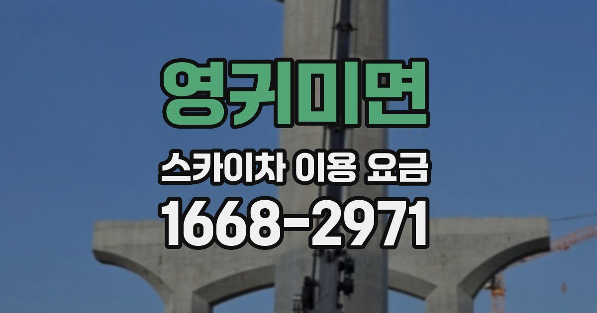 영귀미면 스카이차 이용 요금