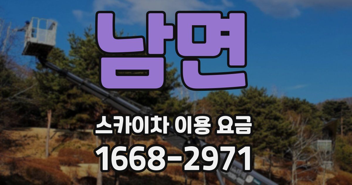 남면 스카이차 이용 요금