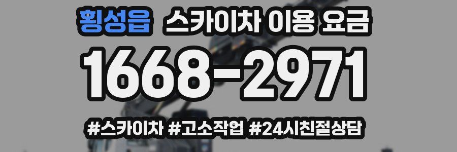 횡성읍 스카이차 이용 요금