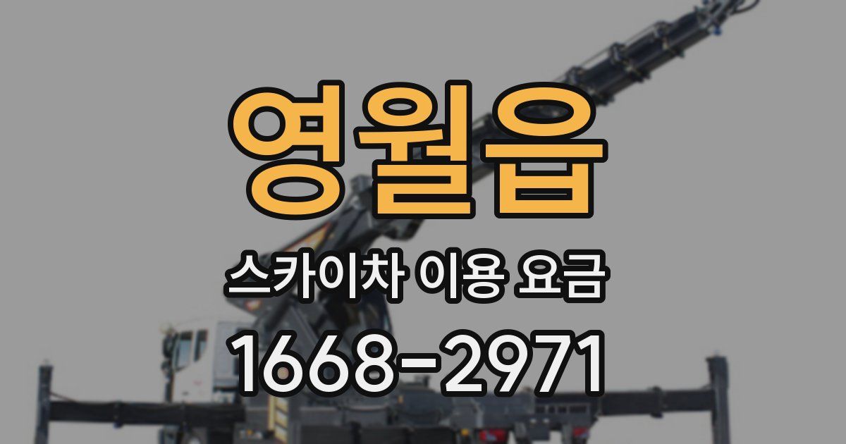영월읍 스카이차 이용 요금
