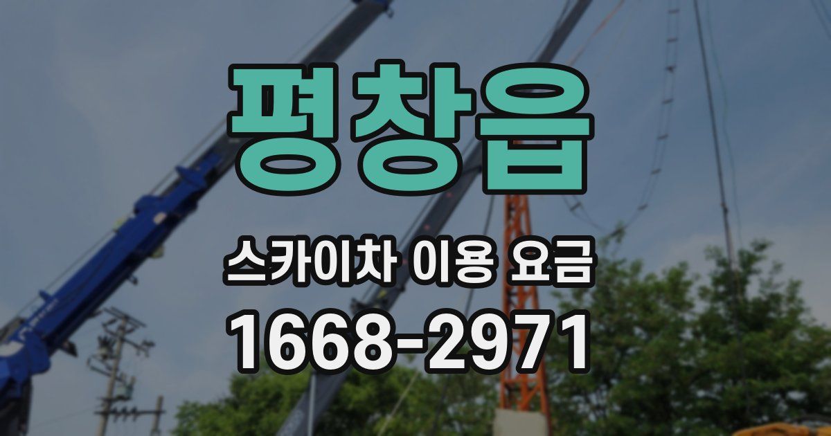 평창읍 스카이차 이용 요금