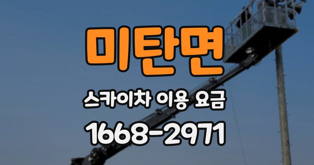 미탄면 스카이차 이용 요금