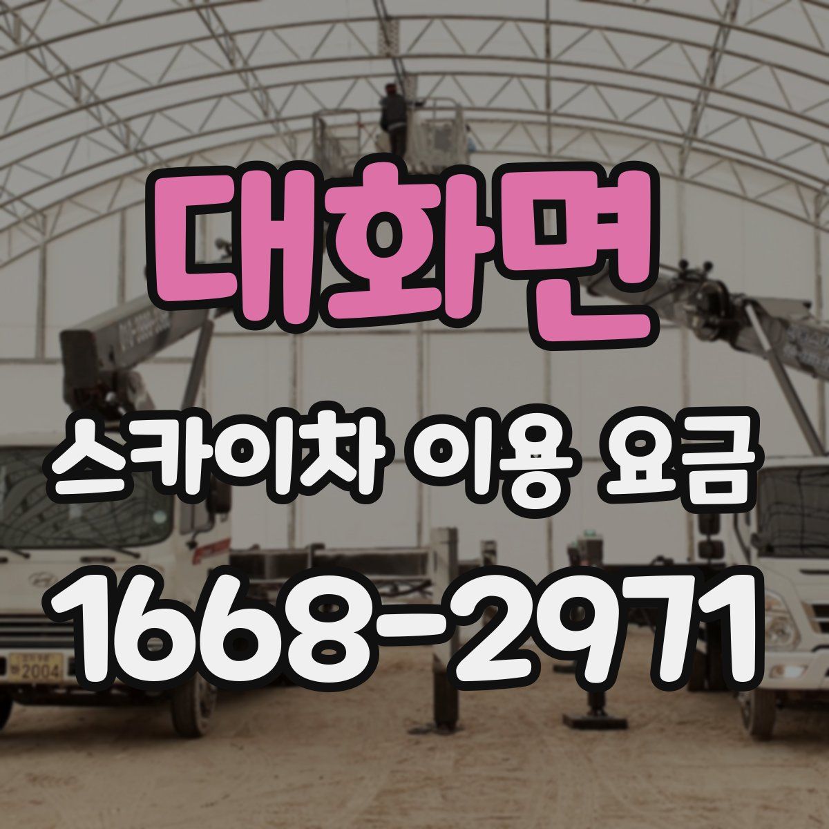 대화면 스카이차 이용 요금