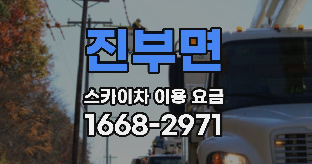 진부면 스카이차 이용 요금