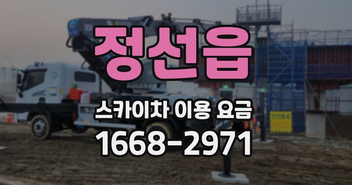 정선읍 스카이차 이용 요금
