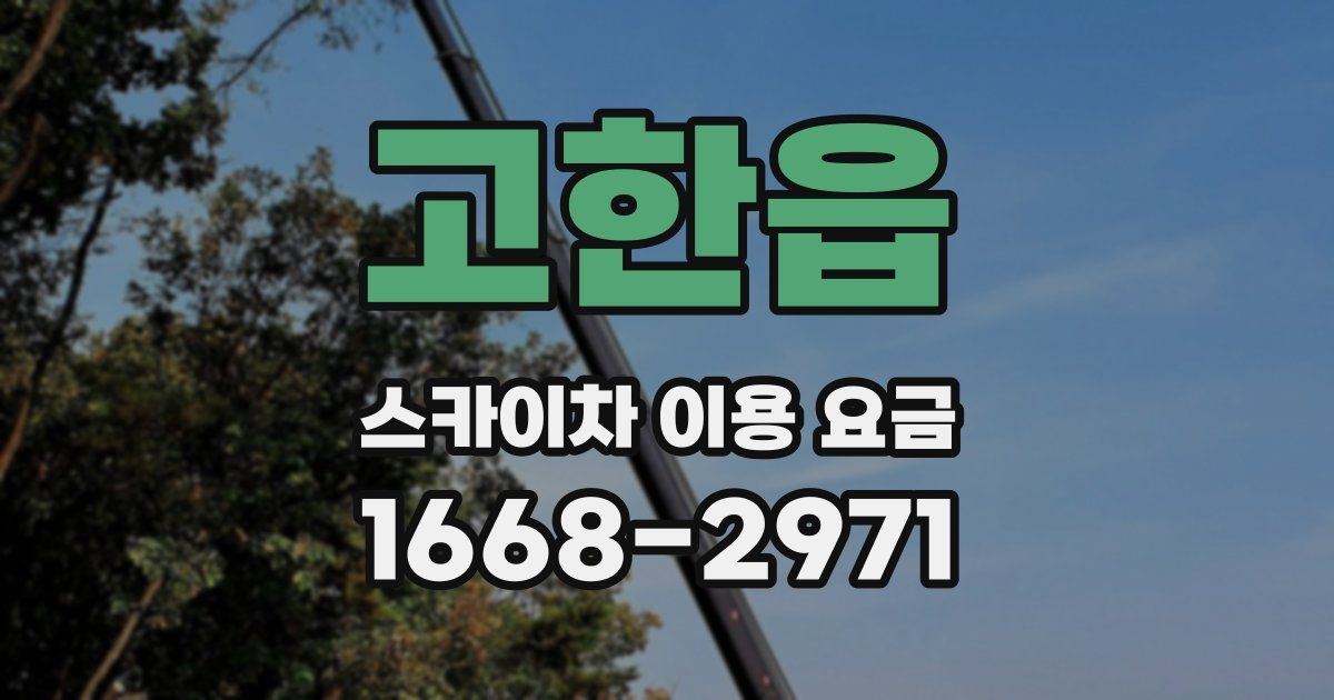 고한읍 스카이차 이용 요금