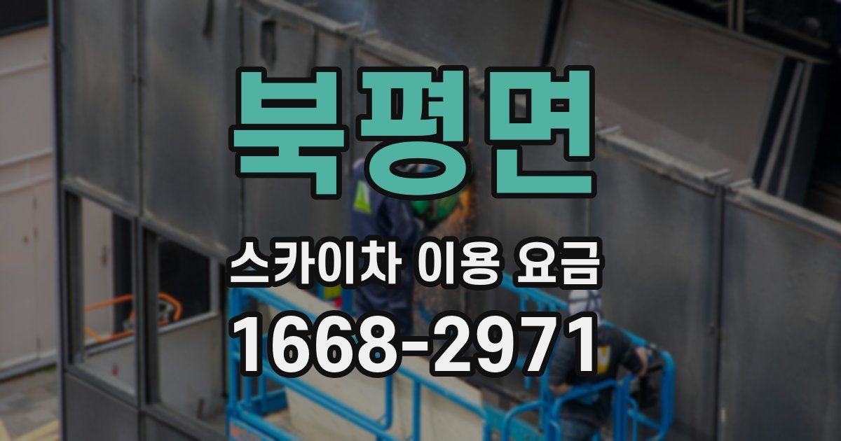 북평면 스카이차 이용 요금