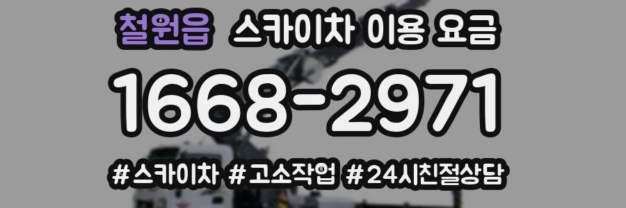 철원읍 스카이차 이용 요금