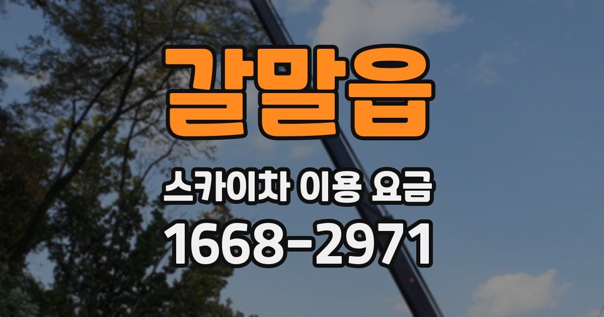 갈말읍 스카이차 이용 요금