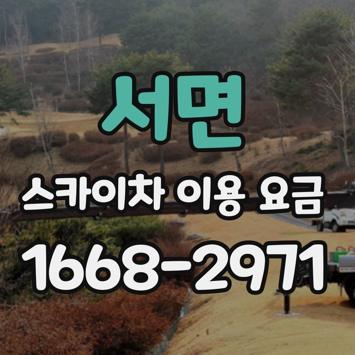 서면 스카이차 이용 요금 문의 시 꼭 확인할 항목