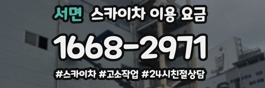 서면 스카이차 이용 요금