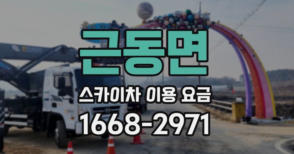근동면 스카이차 이용 요금