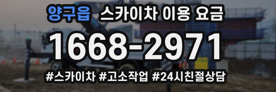 양구읍 스카이차 이용 요금