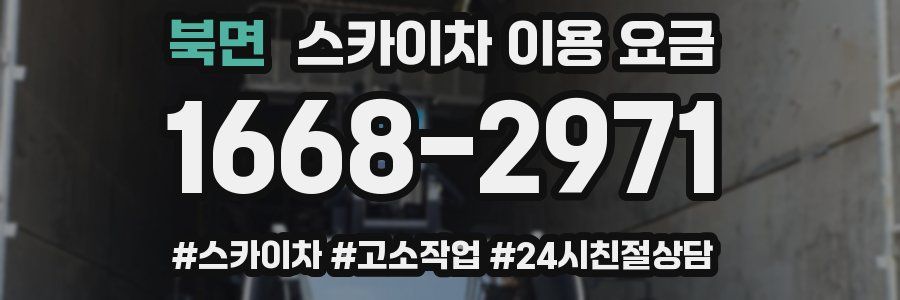 북면 스카이차 이용 요금