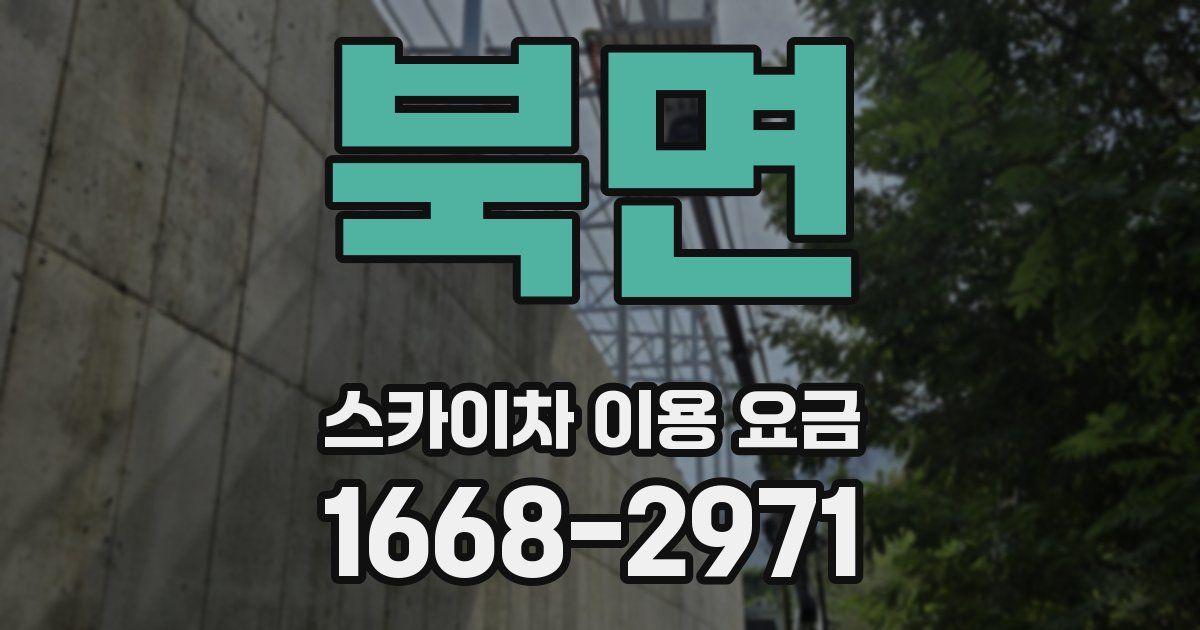 북면 스카이차 이용 요금