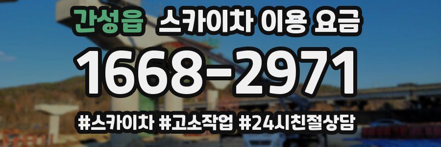 간성읍 스카이차 이용 요금